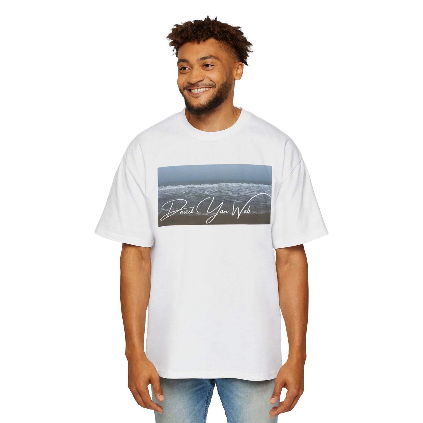 Oversized Tee - Pacific Ocean by David Yan Web