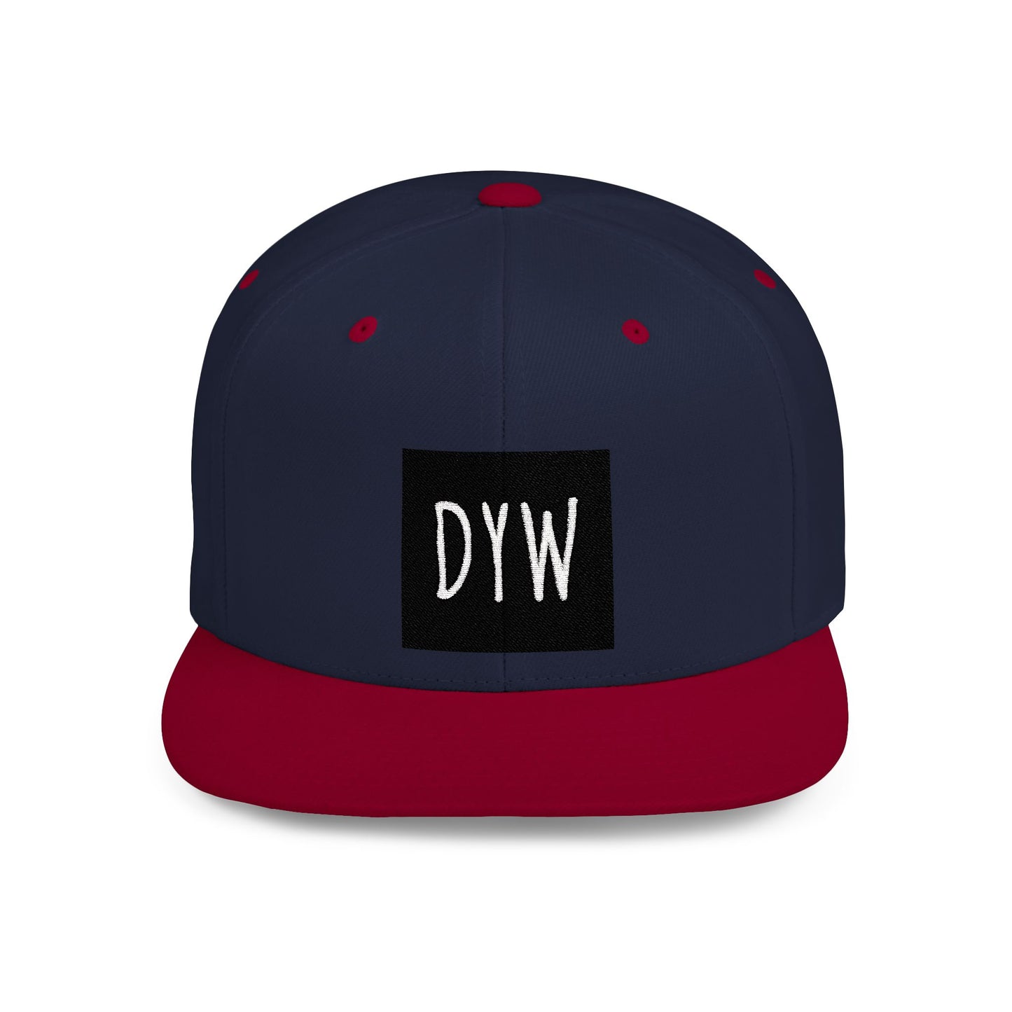 DYW Flat Bill Snapback Hat - Trendy Adjustable Cap for Casual Style