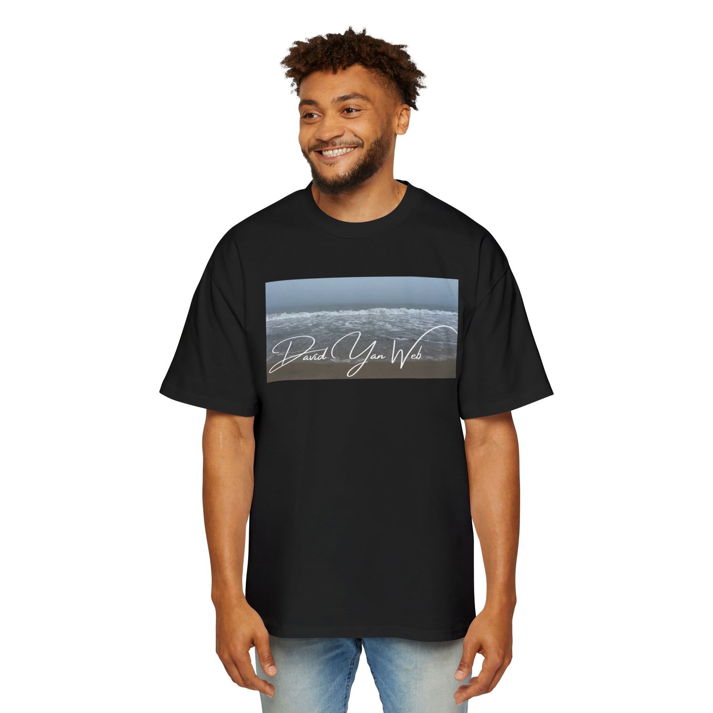 Oversized Tee - Pacific Ocean by David Yan Web