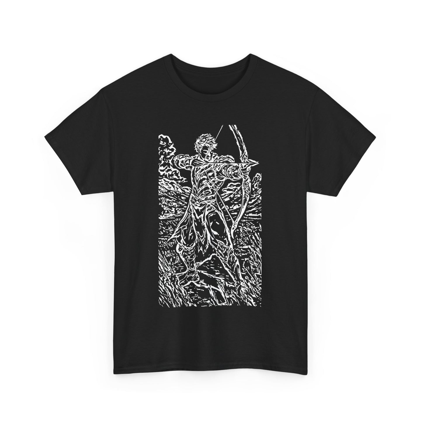 Archer Graphic Tee, Hunter T-Shirt, Bow and Arrow Shirt, Outdoor Adventure Top,